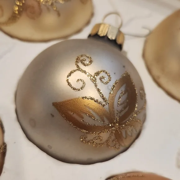 10 Vintage Austrian Glass Christmas Ornaments - Picture 5 of 10